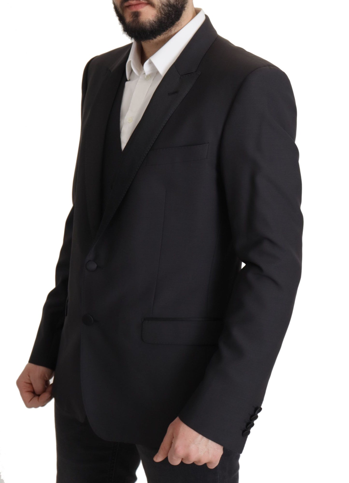 Blazer Dolce & Gabbana bleu foncé MARTINI à simple boutonnage
