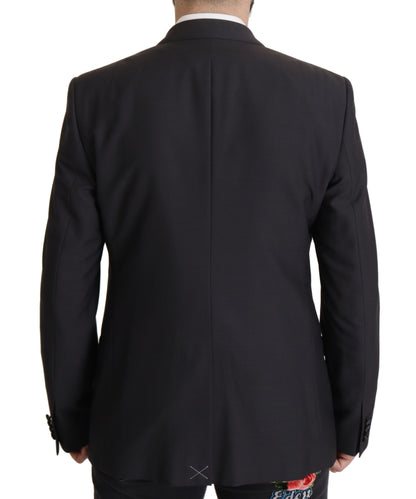 Blazer Dolce & Gabbana bleu foncé MARTINI à simple boutonnage