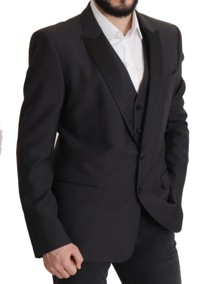 Blazer Dolce & Gabbana bleu foncé MARTINI à simple boutonnage