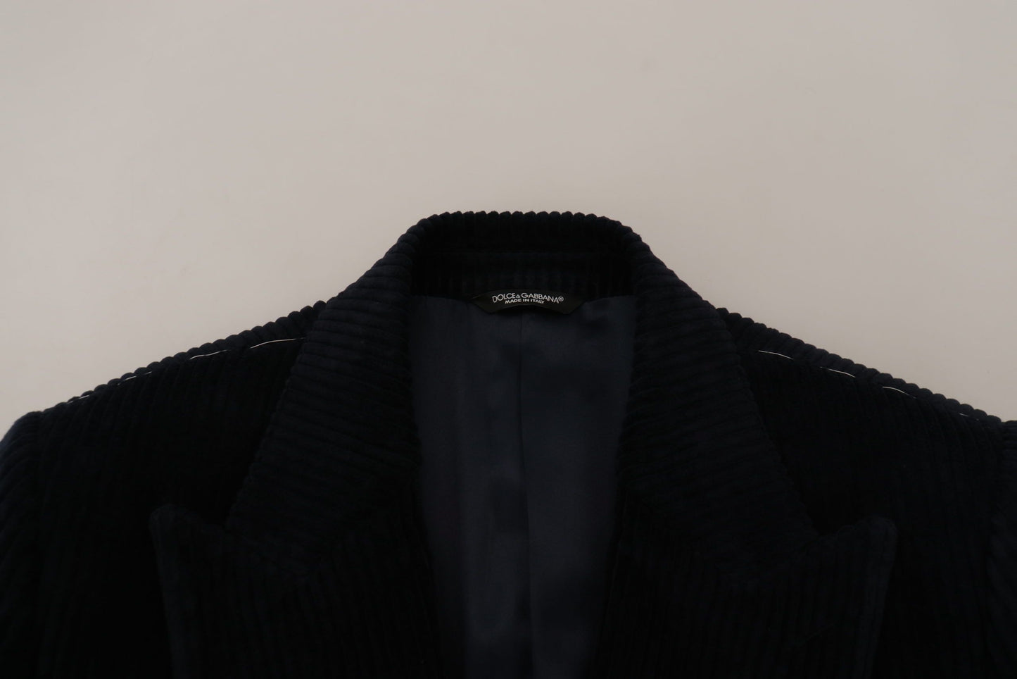 Dolce & Gabbana Manteau long homme en coton noir