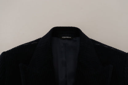 Dolce & Gabbana Manteau long homme en coton noir