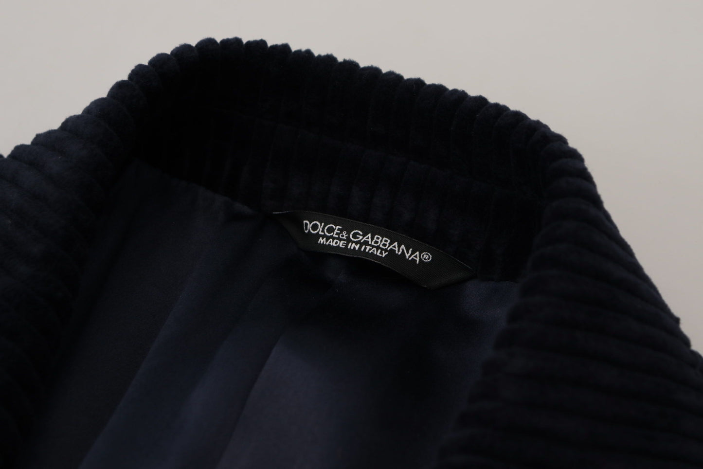 Dolce & Gabbana Manteau long homme en coton noir