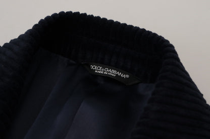 Dolce & Gabbana Manteau long homme en coton noir