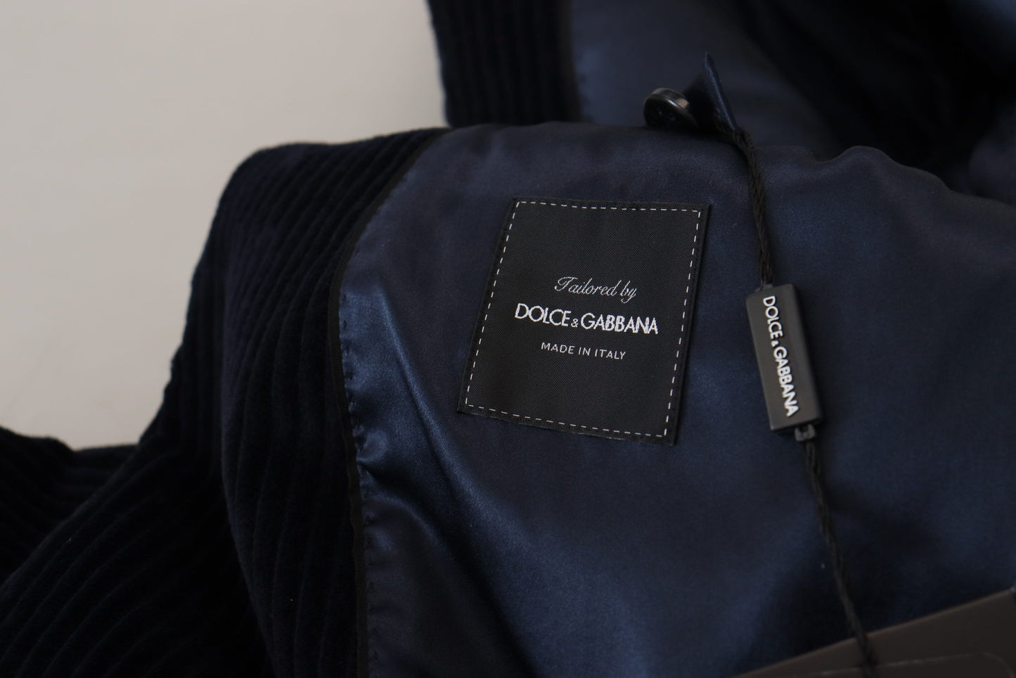 Dolce & Gabbana Manteau long homme en coton noir