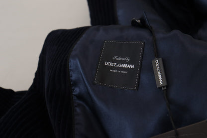 Dolce & Gabbana Manteau long homme en coton noir