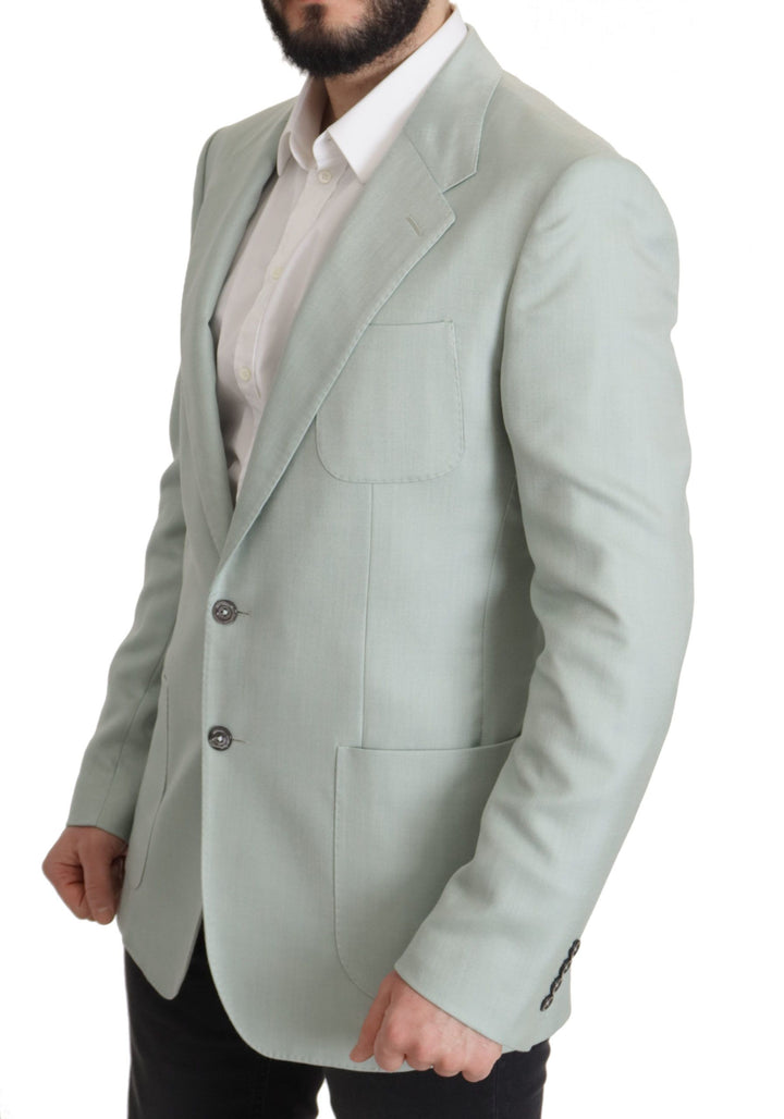 Chaqueta americana de cachemir verde Dolce & Gabbana