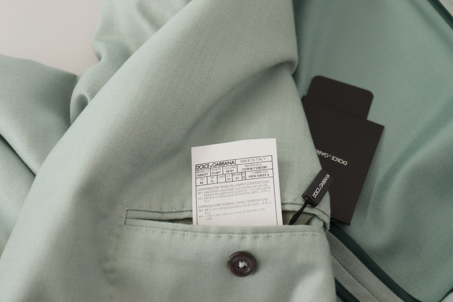 Veste Blazer Dolce & Gabbana en Cachemire Vert