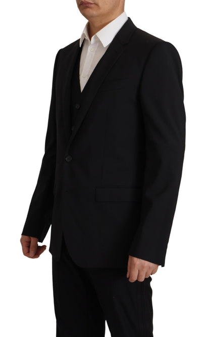 Blazer Dolce & Gabbana Martini 2 pièces noir (veste et gilet)