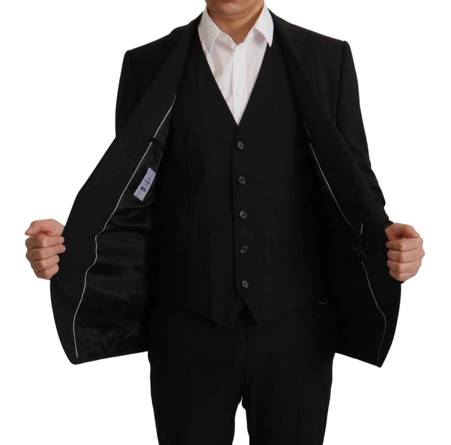 Blazer Dolce & Gabbana Martini 2 pièces noir (veste et gilet)