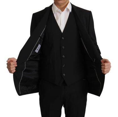 Blazer Dolce & Gabbana Martini 2 pièces noir (veste et gilet)