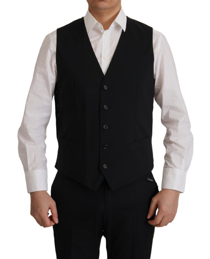 Blazer Dolce & Gabbana Martini 2 pièces noir (veste et gilet)
