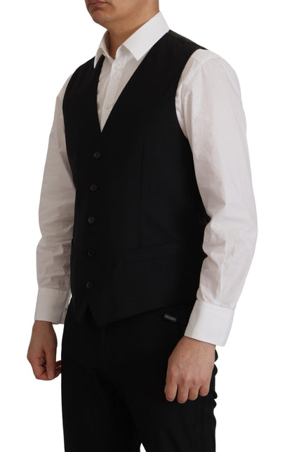 Blazer Dolce & Gabbana Martini 2 pièces noir (veste et gilet)