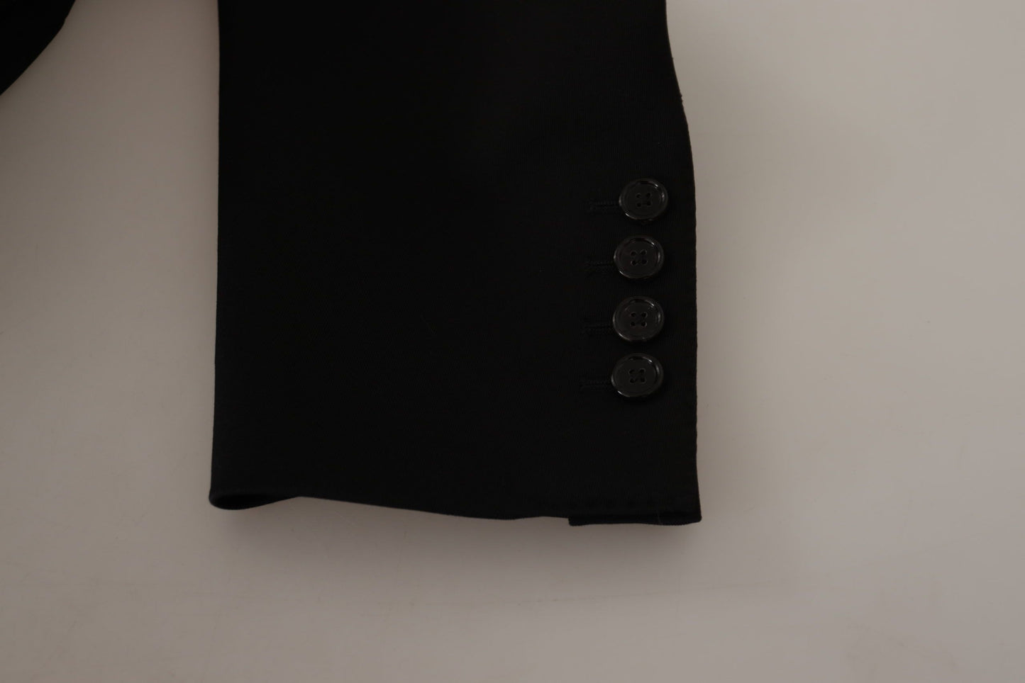 Veste blazer Dolce & Gabbana noire en laine, simple boutonnage