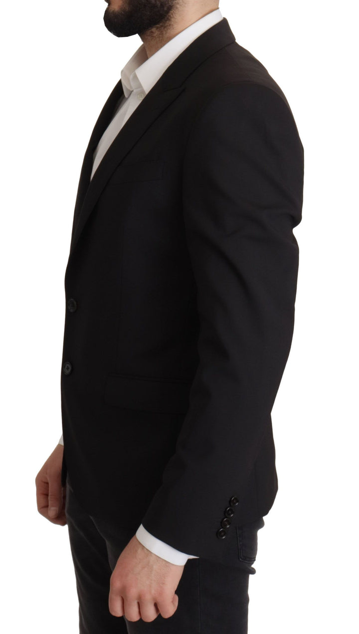 Dolce & Gabbana Chaqueta de botonadura sencilla negra Saco MARTINI