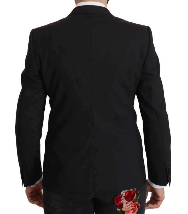 Dolce & Gabbana Chaqueta de botonadura sencilla negra Saco MARTINI