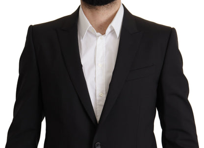 Veste Dolce & Gabbana noire à simple boutonnage, blazer MARTINI