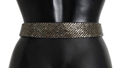 Ceinture à la taille à sequins et boucle en cristal Dolce & Gabbana