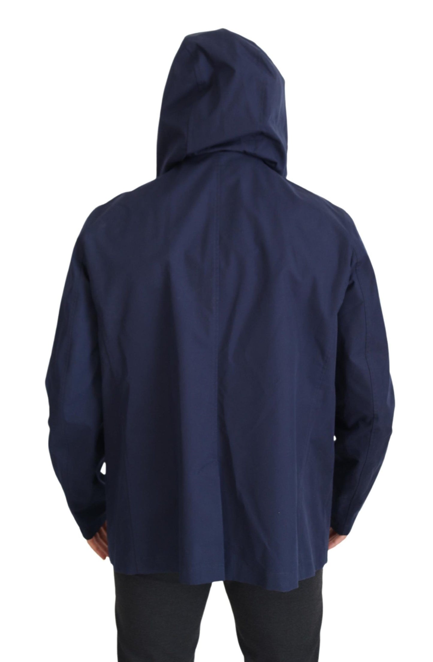 Veste croisée à capuche bleue Dolce & Gabbana