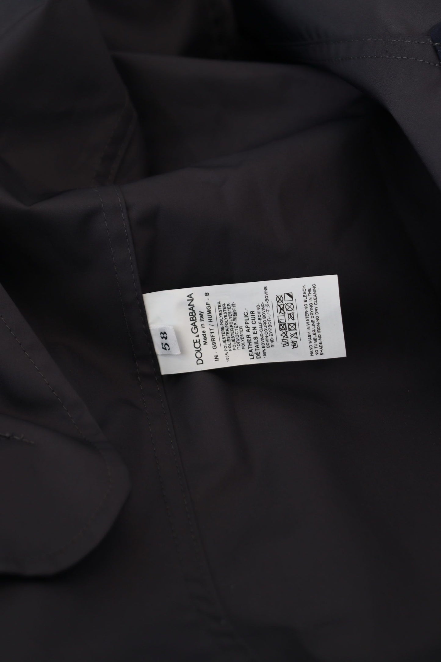 Veste croisée à capuche bleue Dolce & Gabbana