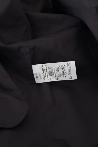 Veste croisée à capuche bleue Dolce & Gabbana