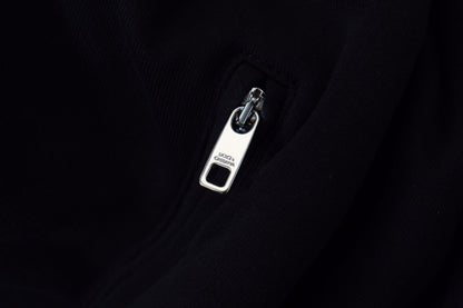 Veste à capuche zippée Dolce & Gabbana en polyester noir