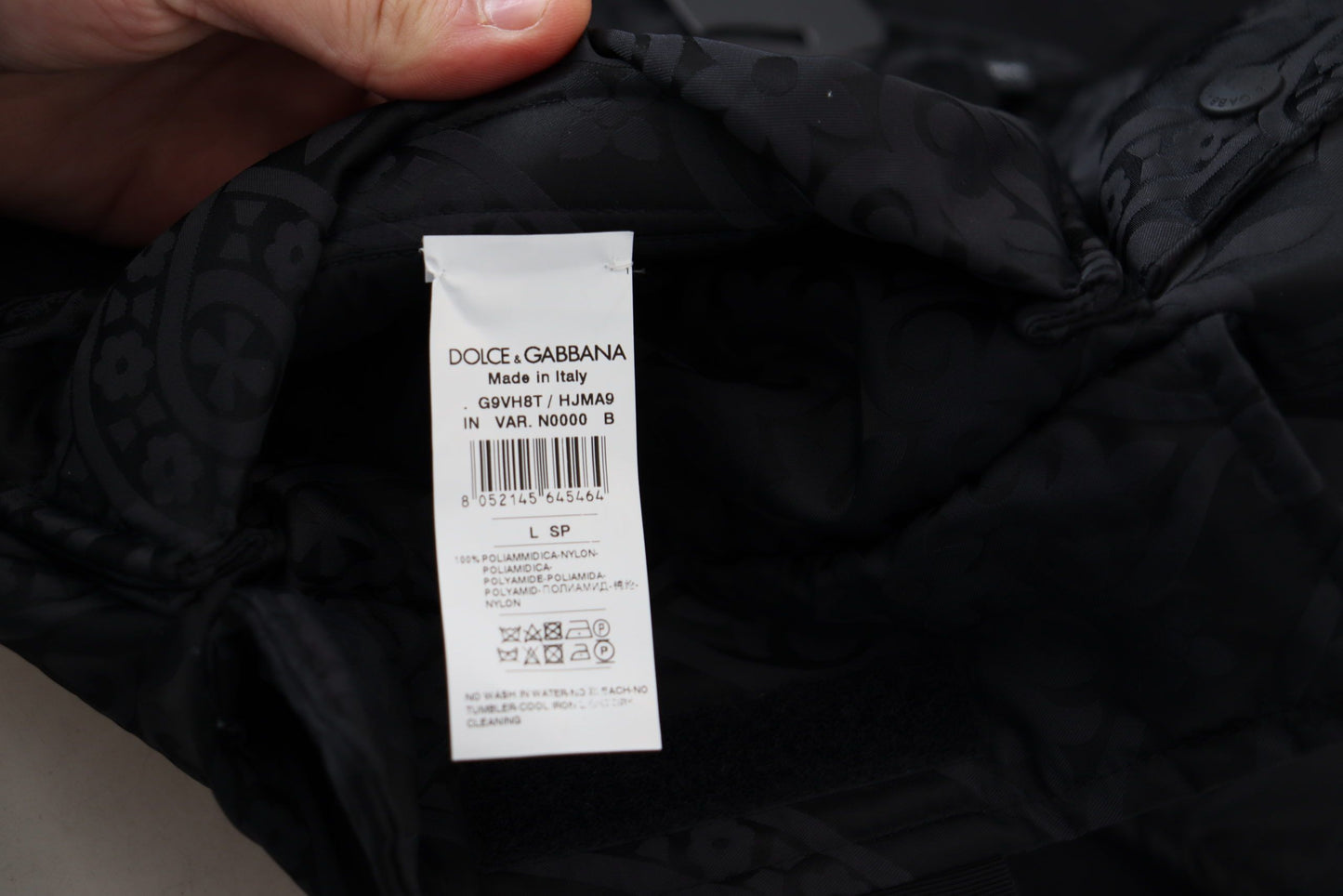 Veste sans manches Dolce & Gabbana en nylon noir à fermeture éclair intégrale