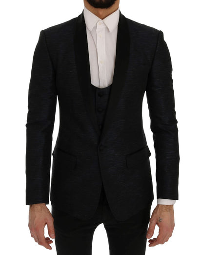 Blazer Dolce & Gabbana Blue MARTINI ajusté deux pièces