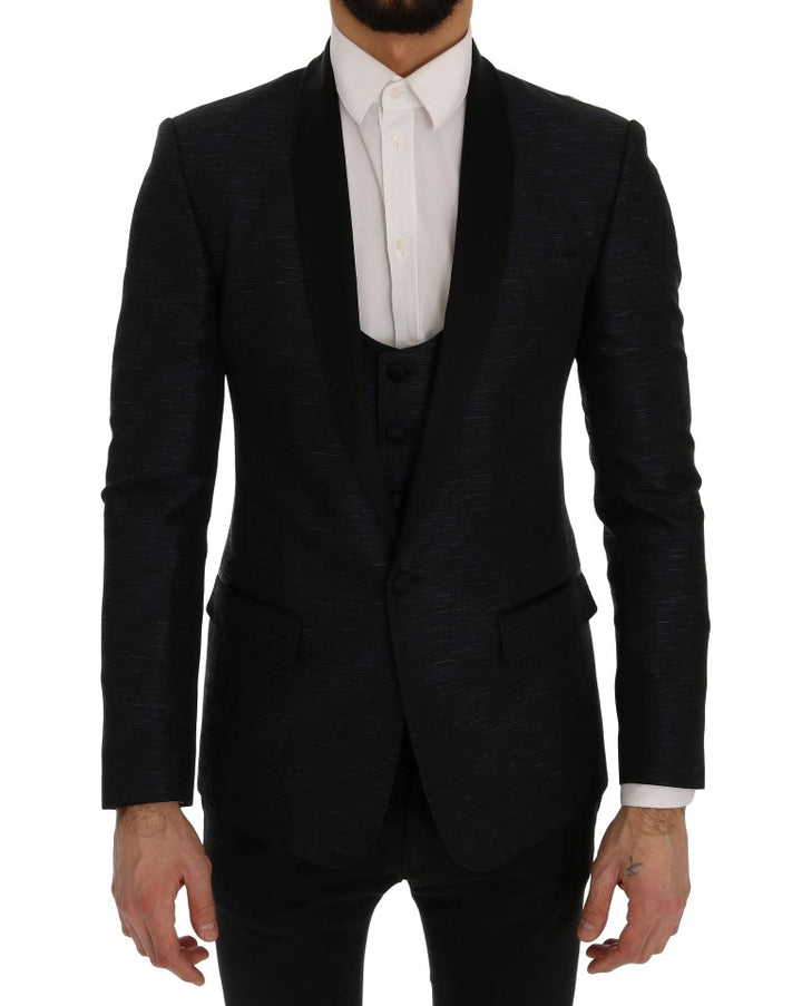Blazer Dolce & Gabbana Blue MARTINI ajusté deux pièces