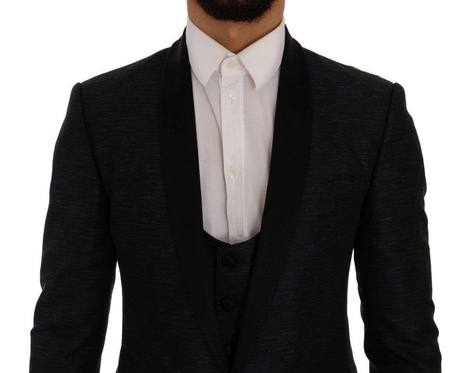 Blazer Dolce & Gabbana Blue MARTINI ajusté deux pièces