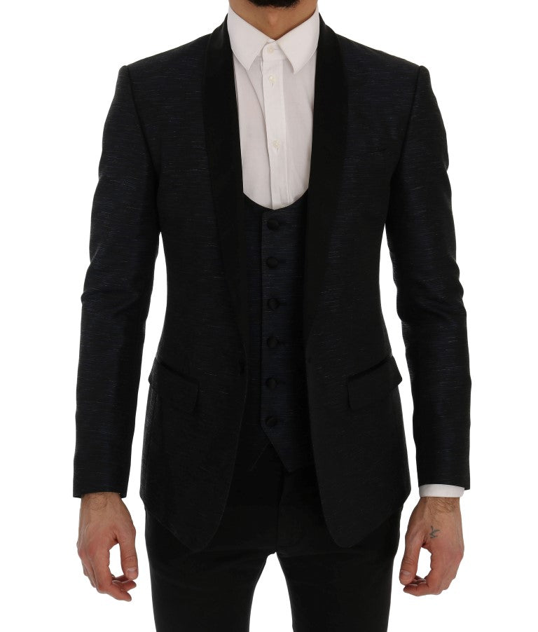 Blazer Dolce & Gabbana Blue MARTINI ajusté deux pièces