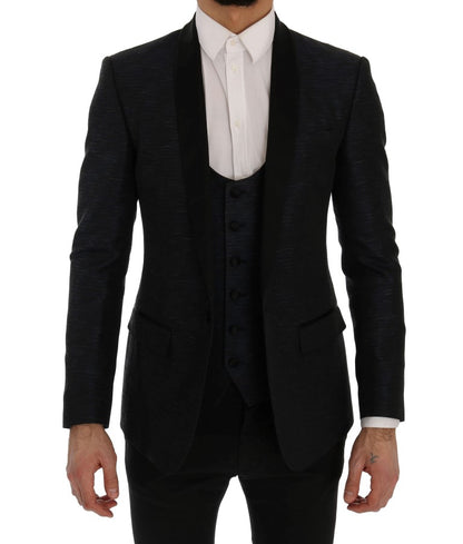Blazer Dolce & Gabbana Blue MARTINI ajusté deux pièces