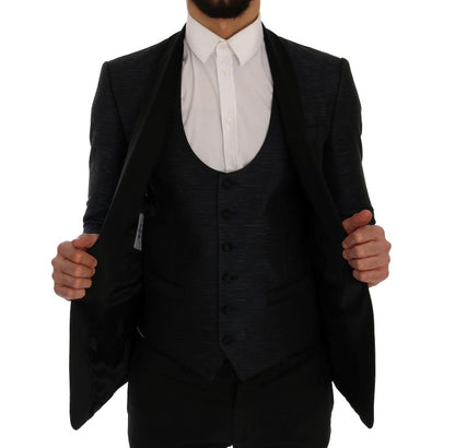 Blazer Dolce & Gabbana Blue MARTINI ajusté deux pièces