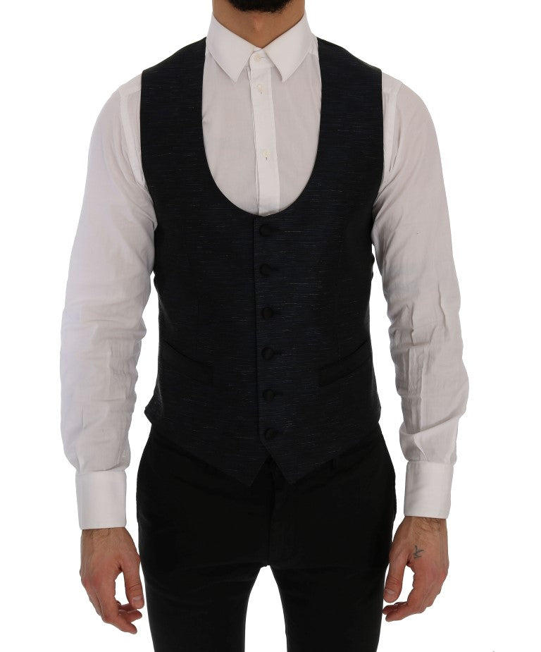 Blazer Dolce & Gabbana Blue MARTINI ajusté deux pièces