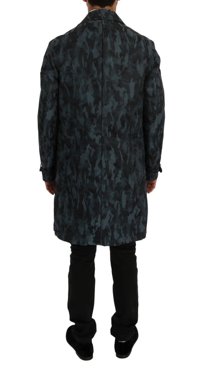 Trench-coat Dolce & Gabbana camouflage bleu