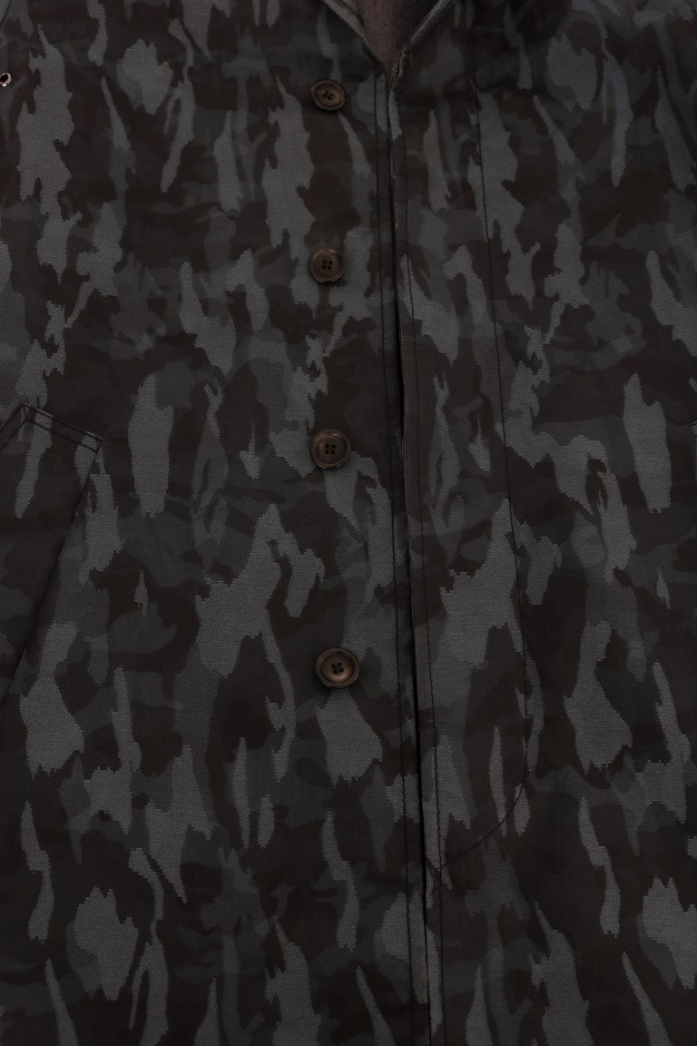 Trench-coat Dolce & Gabbana camouflage bleu