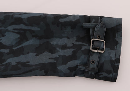 Trench-coat Dolce & Gabbana camouflage bleu
