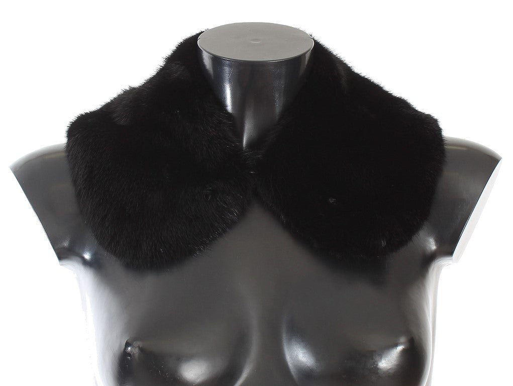 Écharpe-col en vison noir Dolce & Gabbana