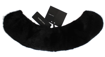 Écharpe-col en vison noir Dolce & Gabbana