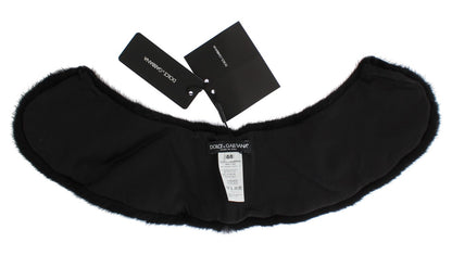 Écharpe-col en vison noir Dolce & Gabbana