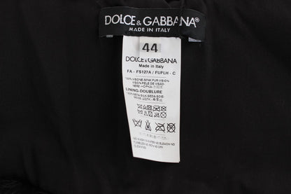 Écharpe-col en vison noir Dolce & Gabbana
