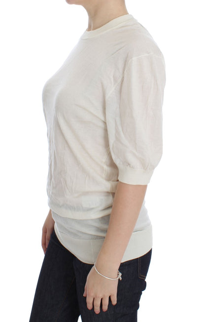 Dolce & Gabbana Pull 100 % Cachemire Blanc