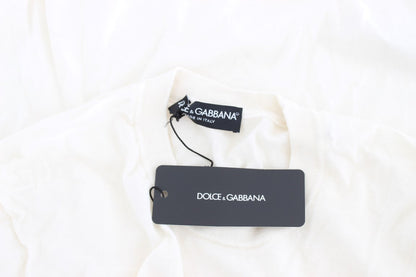 Dolce & Gabbana Pull 100 % Cachemire Blanc