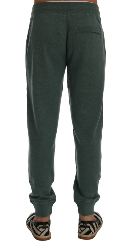 Pantalon de survêtement Dolce & Gabbana en cachemire vert