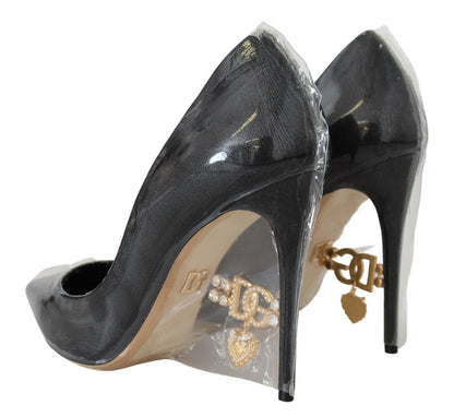 Escarpins en cuir noir Dolce & Gabbana Chaussures emballées sous plastique