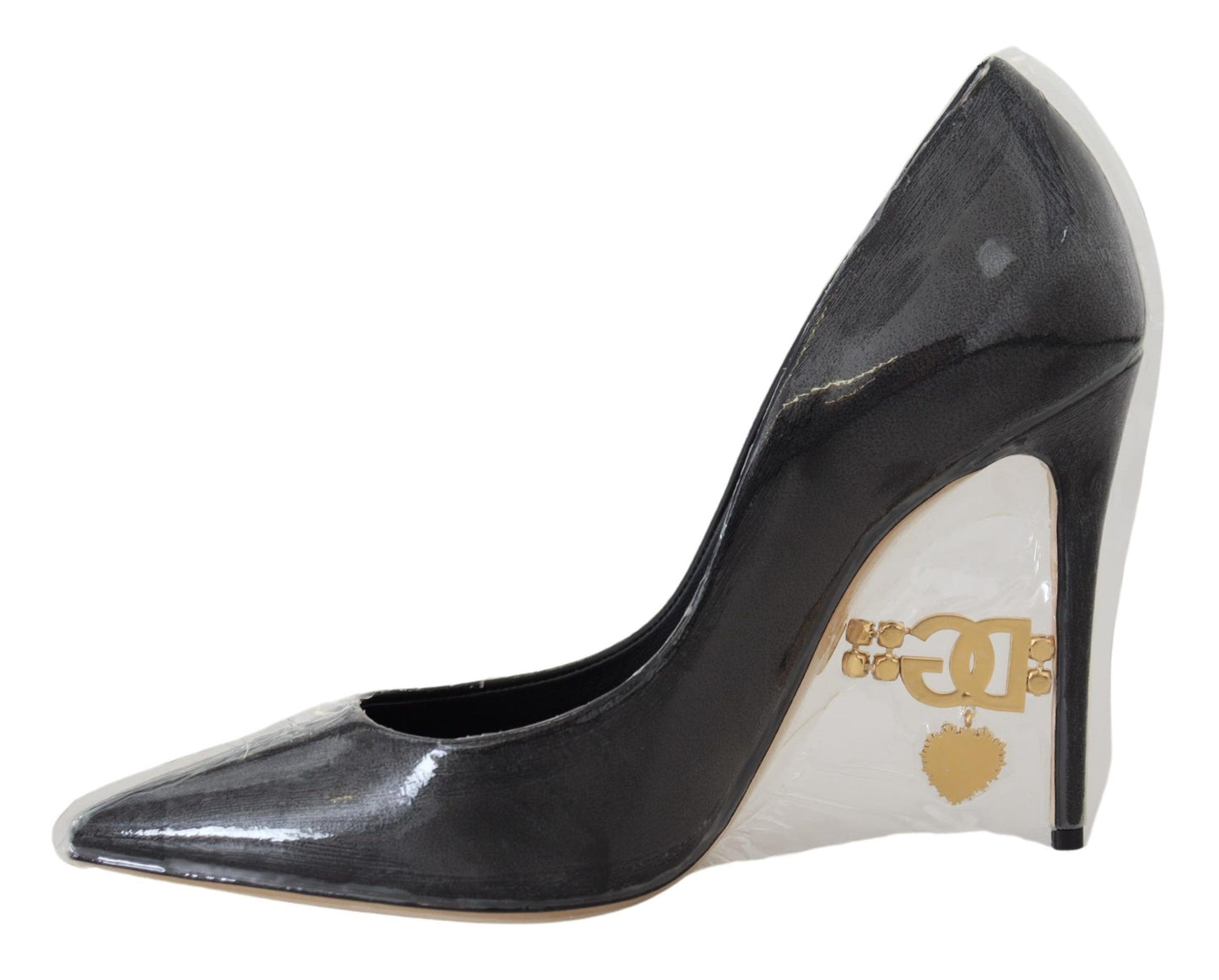 Escarpins en cuir noir Dolce & Gabbana Chaussures emballées sous plastique