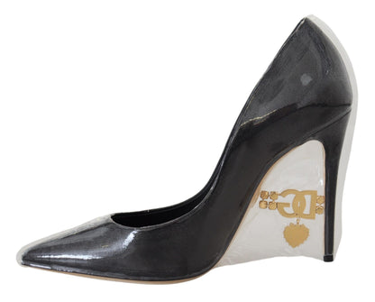 Escarpins en cuir noir Dolce & Gabbana Chaussures emballées sous plastique