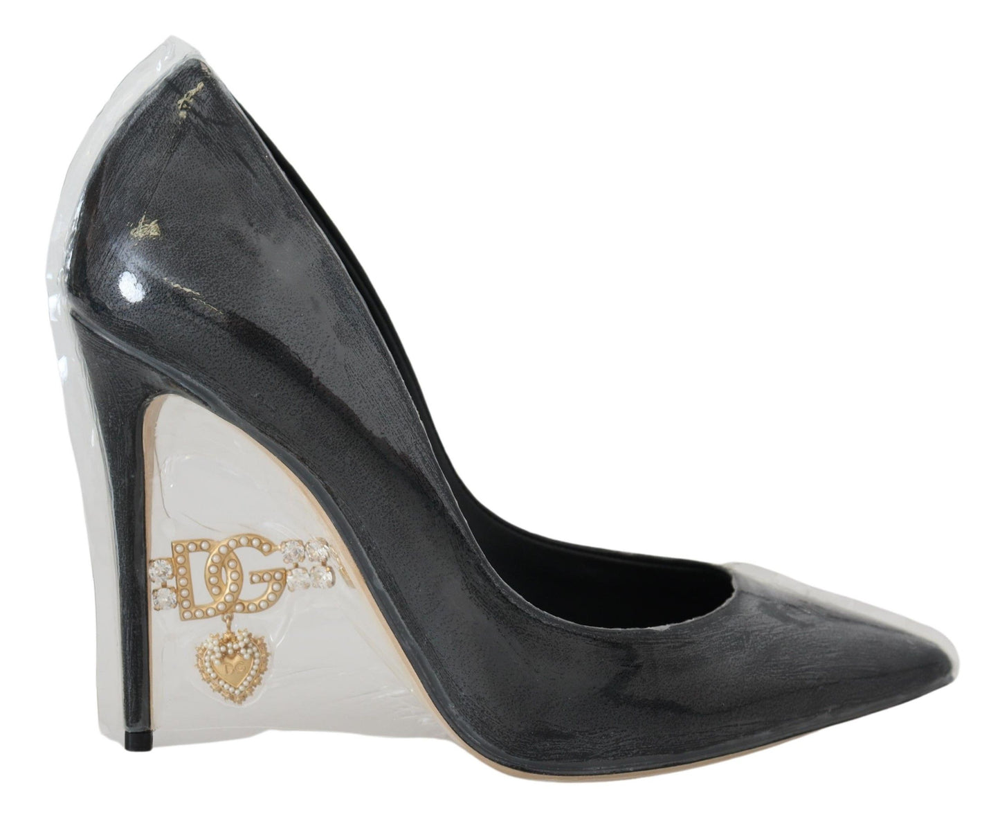 Escarpins en cuir noir Dolce & Gabbana Chaussures emballées sous plastique