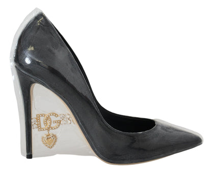 Escarpins en cuir noir Dolce & Gabbana Chaussures emballées sous plastique