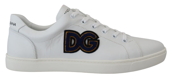 Zapatillas deportivas Dolce & Gabbana de piel blanca con logotipo DG