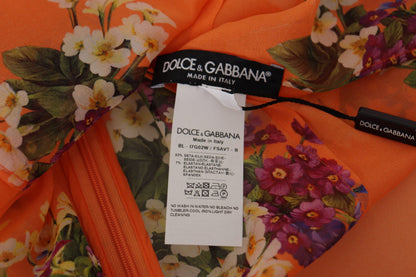 Chemisier Dolce & Gabbana à manches longues et imprimé floral orange